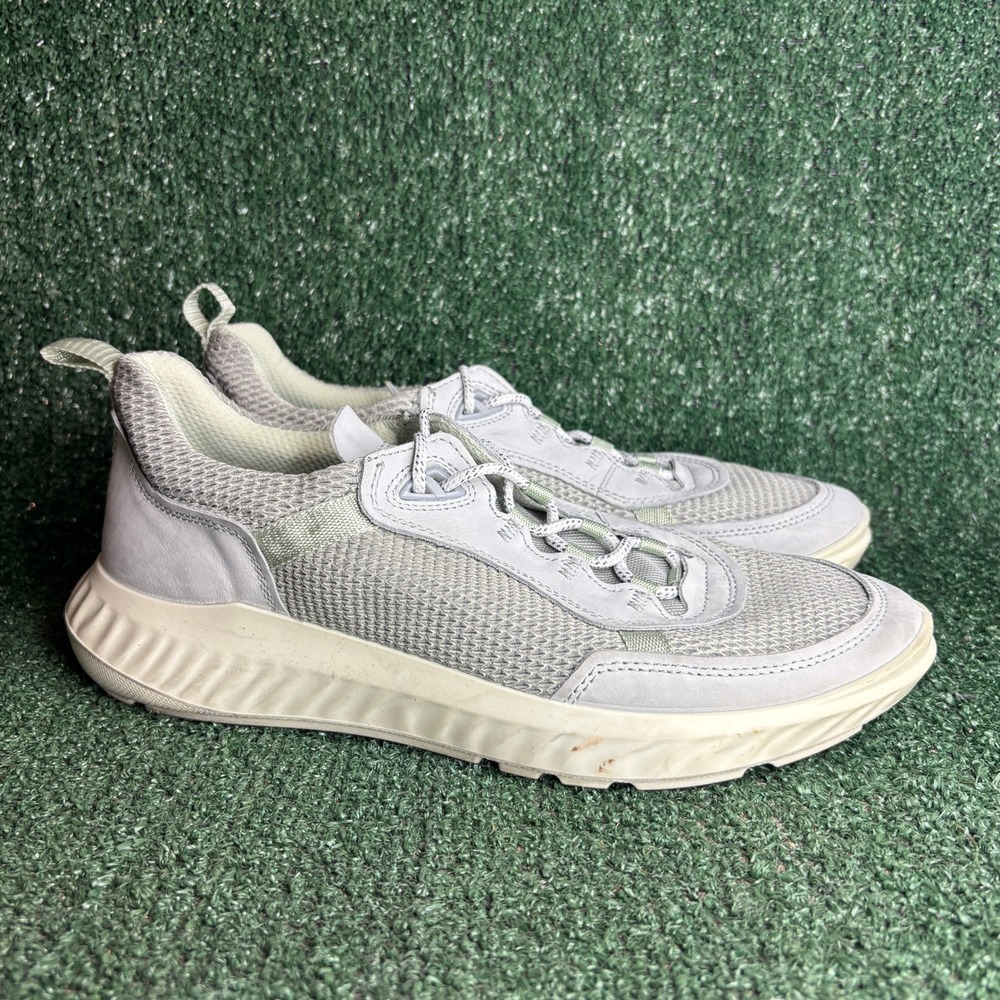 ECCO ST.1 Hybrid Mesh Leather Breathable Walking Athleisure Sneaker Grey Mens 11